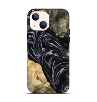 iPhone 14 Wood Live Edge Phone Case - Claude (Black & White, 818247)