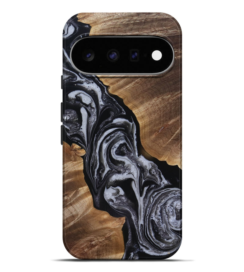 Pixel 11 Pro XL Wood Live Edge Phone Case - Siena (Black & White, 818251)