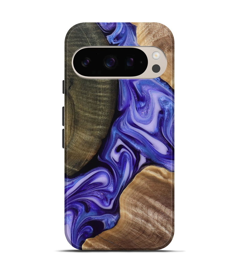 Pixel 10 Pro Wood Live Edge Phone Case - Mike (Purple, 818256)