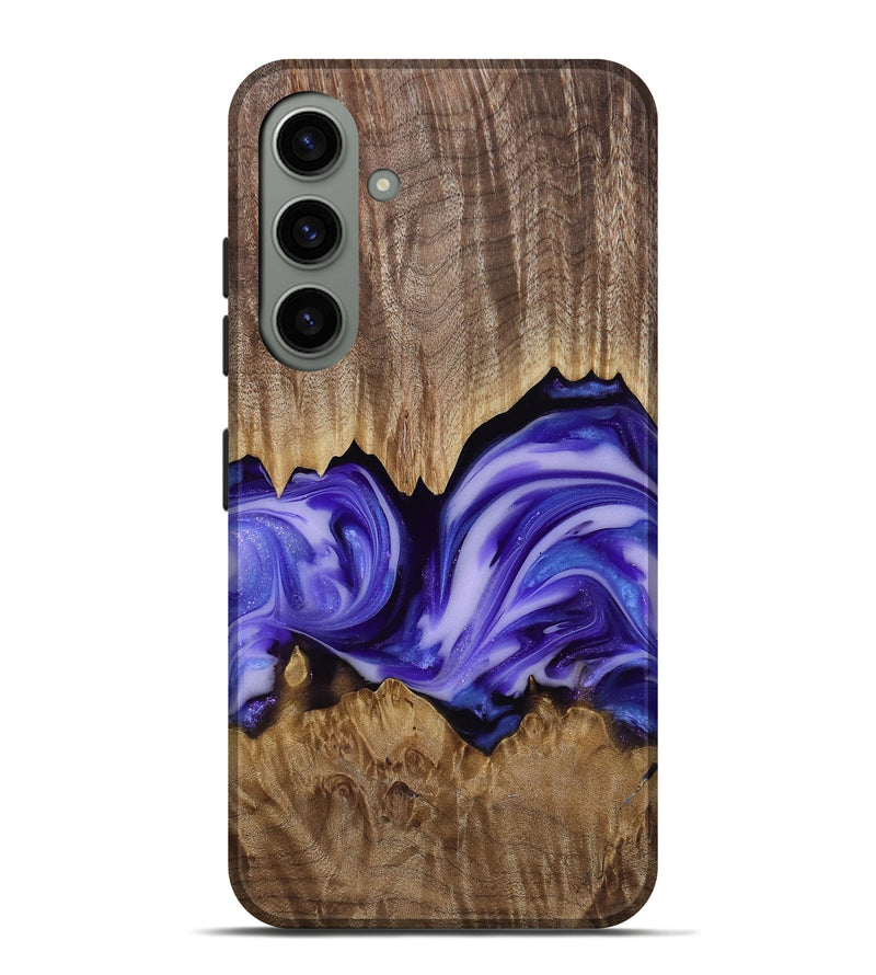 Galaxy S24 Plus Wood Live Edge Phone Case - Willa (Purple, 818260)