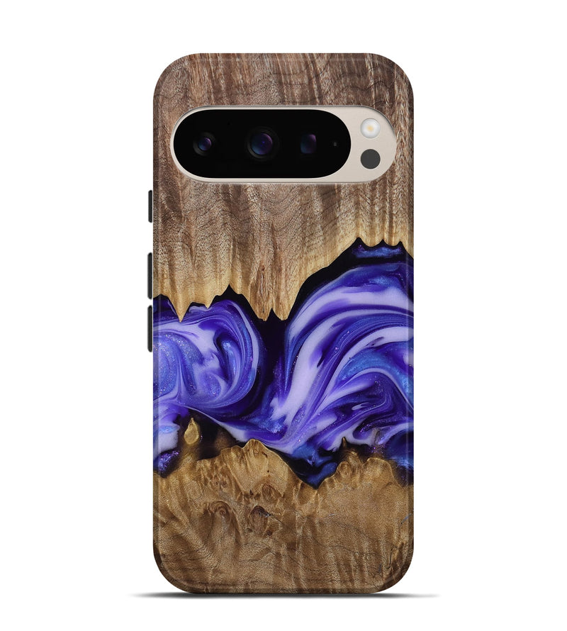 Pixel 9 Wood Live Edge Phone Case - Willa (Purple, 818260)