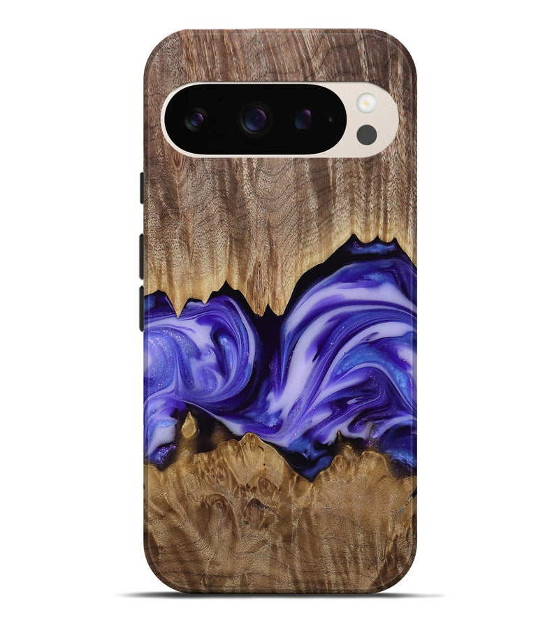 Pixel 9 Pro XL Wood Live Edge Phone Case - Willa (Purple, 818260)