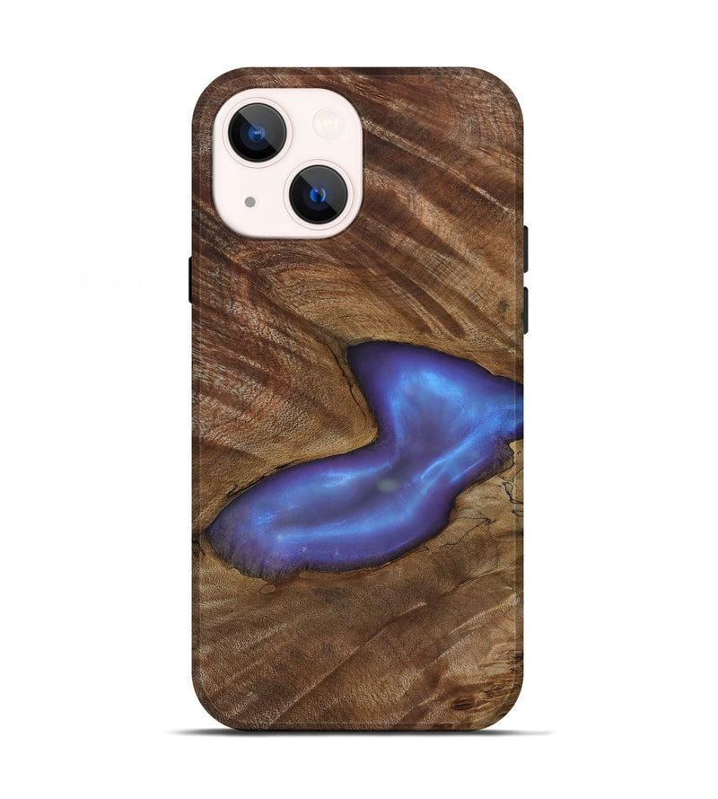 iPhone 13 Wood Live Edge Phone Case - Atticus (Clear, 818264)
