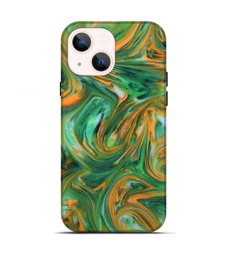 iPhone 13 ResinArt Live Edge Phone Case - Abbie (Neon, 818266)