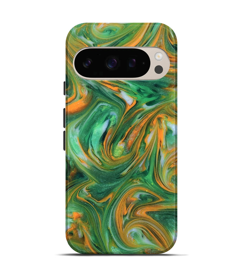 Pixel 10 Pro ResinArt Live Edge Phone Case - Abbie (Neon, 818266)