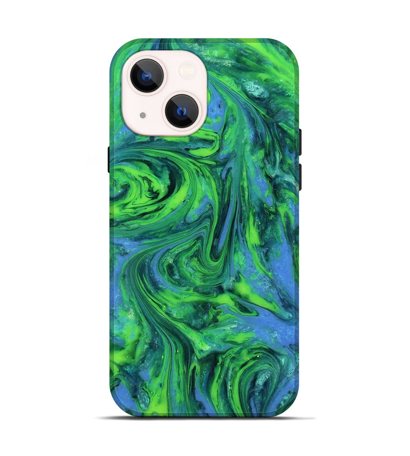 iPhone 14 ResinArt Live Edge Phone Case - Merrill (Neon, 818270)