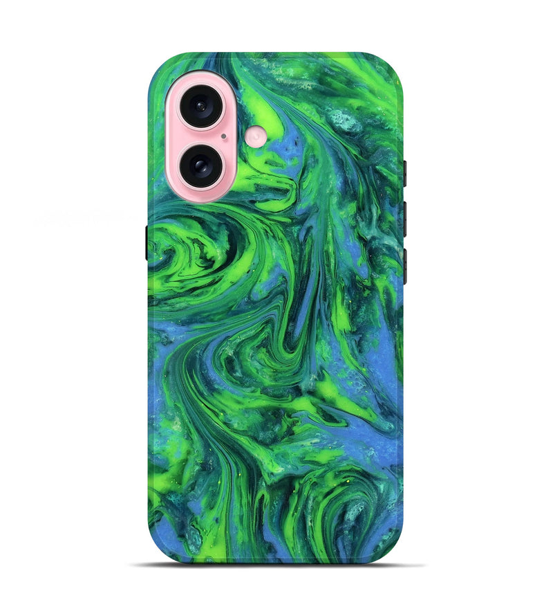 iPhone 17 ResinArt Live Edge Phone Case - Merrill (Neon, 818270)