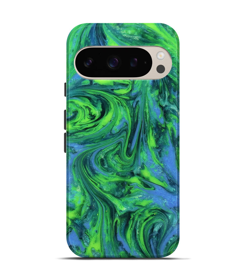 Pixel 9 ResinArt Live Edge Phone Case - Merrill (Neon, 818270)
