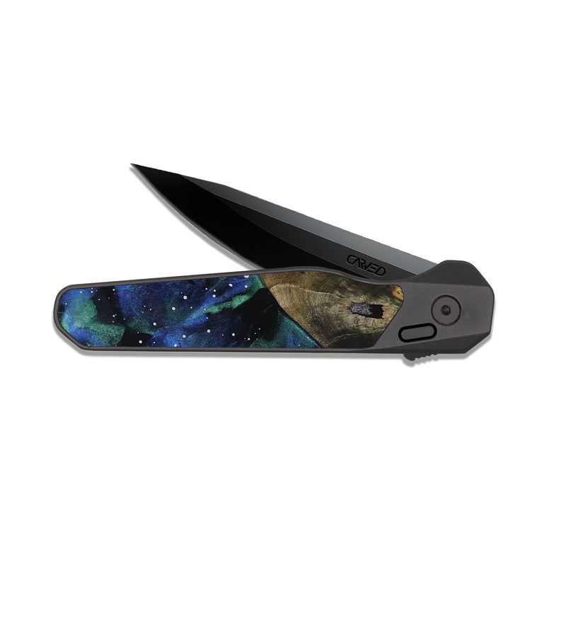 EDC Dark Slate Wood Pocket Knife - Weston (Cosmos, 818300)