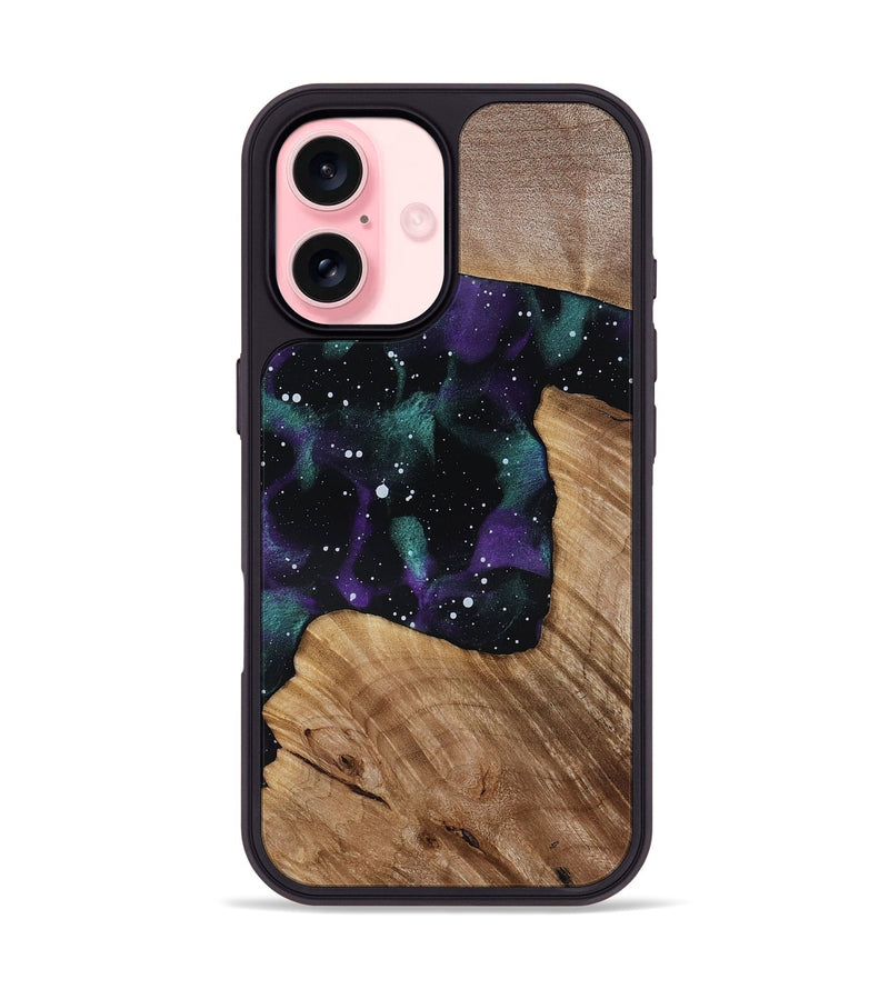 iPhone 16 Wood Phone Case - Berta (Cosmos, 818352)