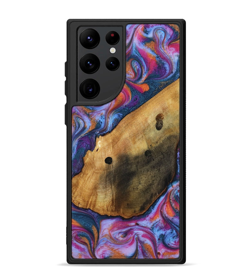 Galaxy S22 Ultra Wood Phone Case - Tamia (Blue, 818370)