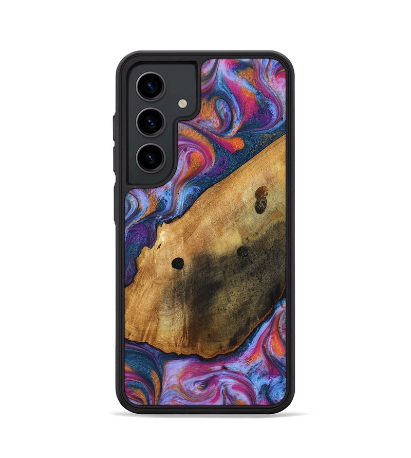 Galaxy S24 Wood Phone Case - Tamia (Blue, 818370)