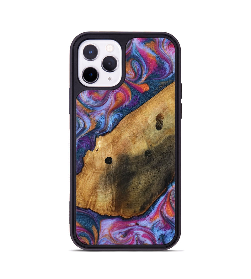 iPhone 11 Pro Wood Phone Case - Tamia (Blue, 818370)