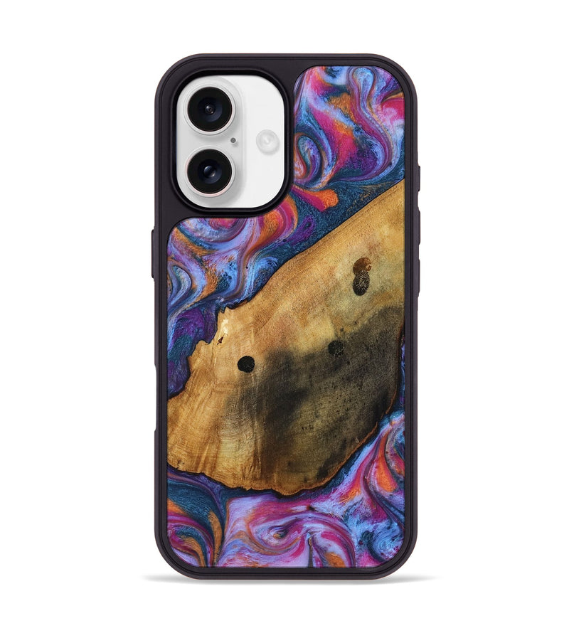 iPhone 17 Wood Phone Case - Tamia (Blue, 818370)