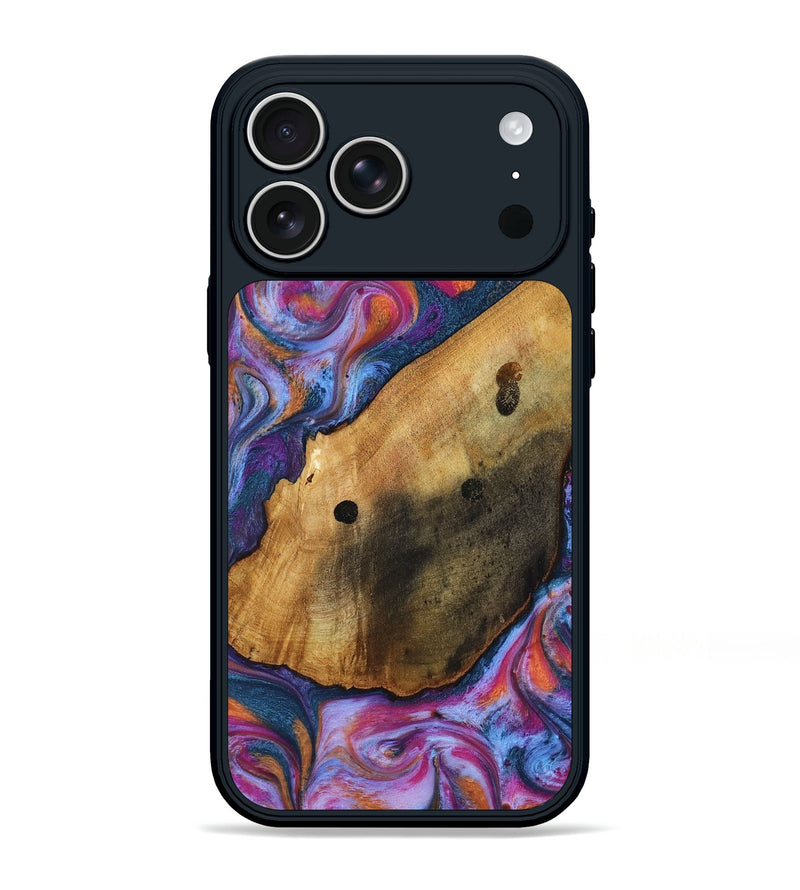 iPhone 17 Pro Max Wood Phone Case - Tamia (Blue, 818370)