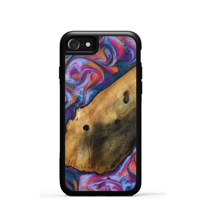 iPhone SE Wood Phone Case - Tamia (Blue, 818370)