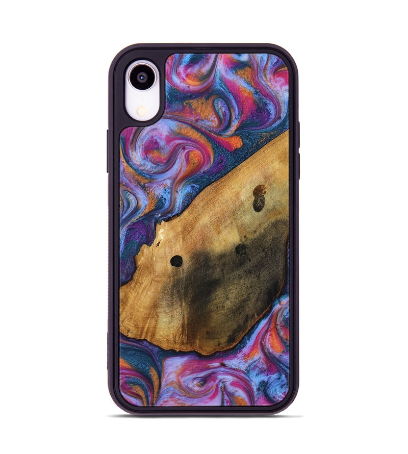 iPhone Xr Wood Phone Case - Tamia (Blue, 818370)