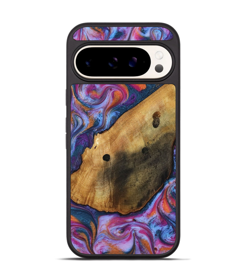 Pixel 9 Wood Phone Case - Tamia (Blue, 818370)