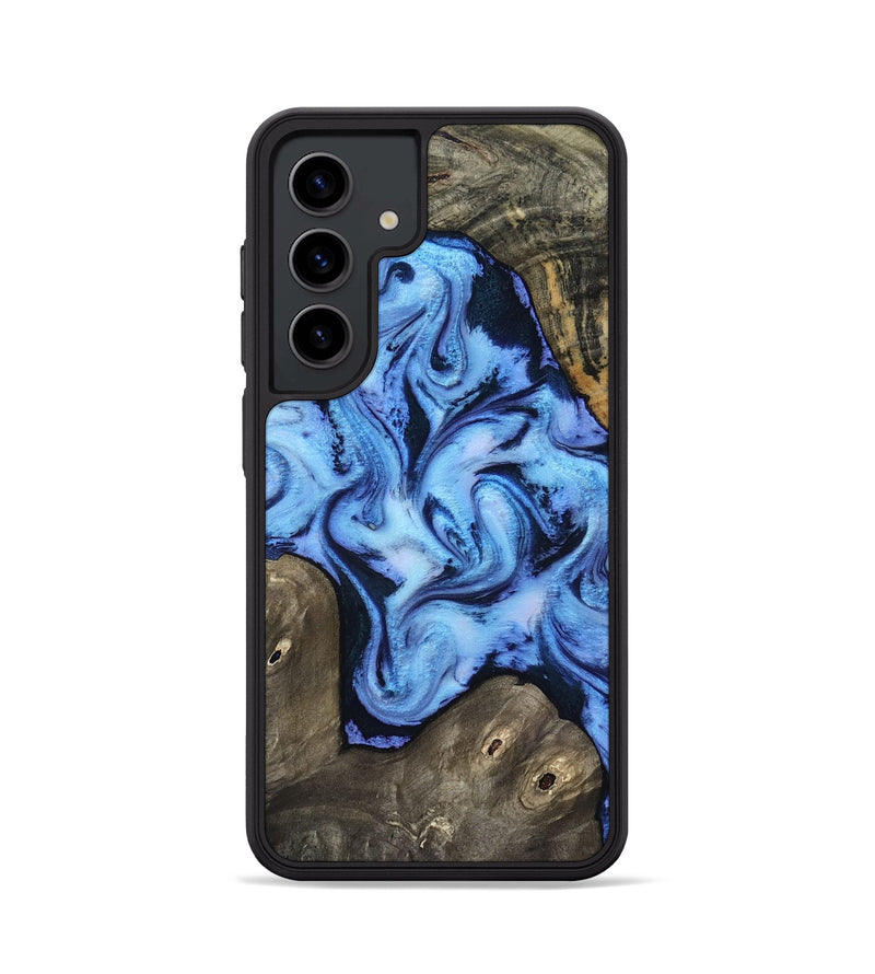 Galaxy S24 Wood Phone Case - Arleth (Blue, 818373)