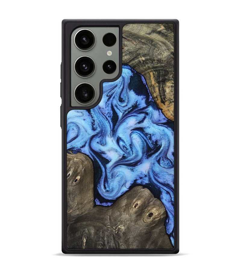 Galaxy S24 Ultra Wood Phone Case - Arleth (Blue, 818373)