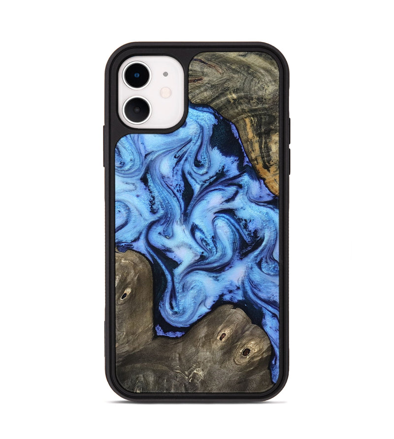 iPhone 11 Wood Phone Case - Arleth (Blue, 818373)