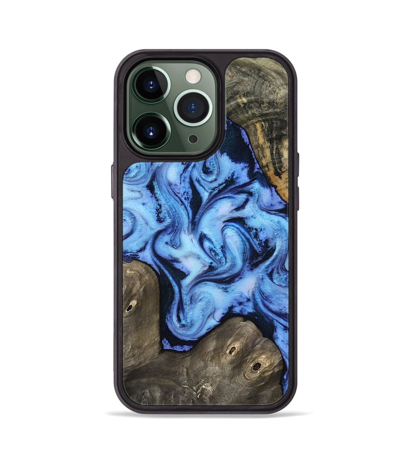iPhone 13 Pro Wood Phone Case - Arleth (Blue, 818373)