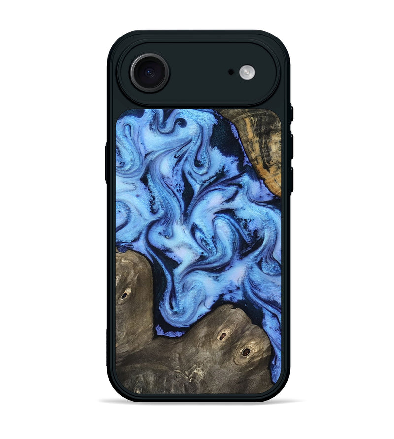 iPhone 17 Air Wood Phone Case - Arleth (Blue, 818373)