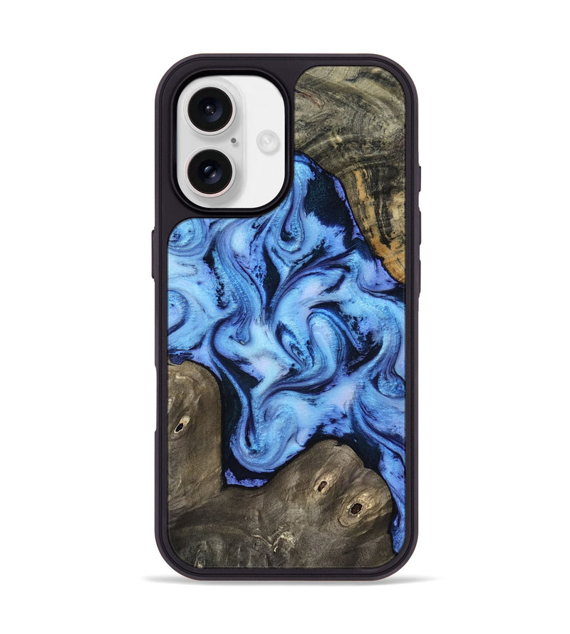 iPhone 17 Wood Phone Case - Arleth (Blue, 818373)
