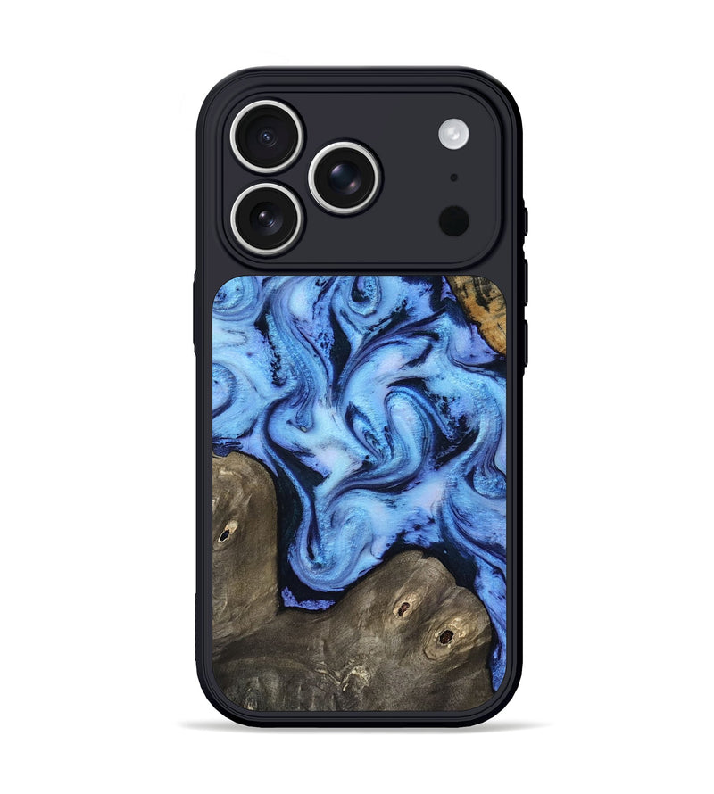 iPhone 17 Pro Wood Phone Case - Arleth (Blue, 818373)