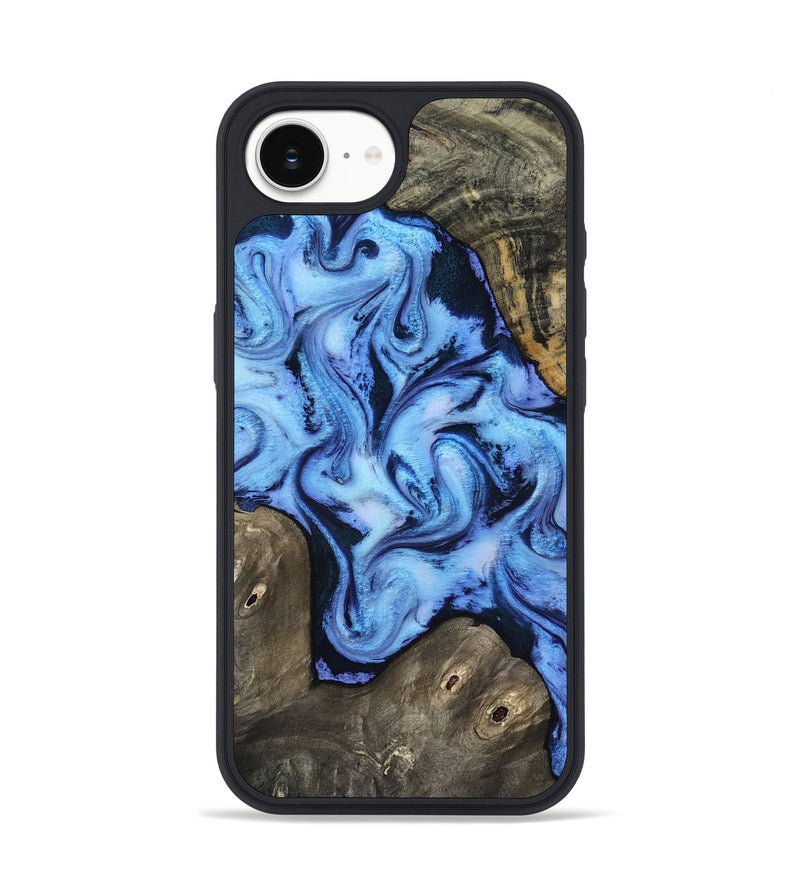 iPhone 17e Wood Phone Case - Arleth (Blue, 818373)