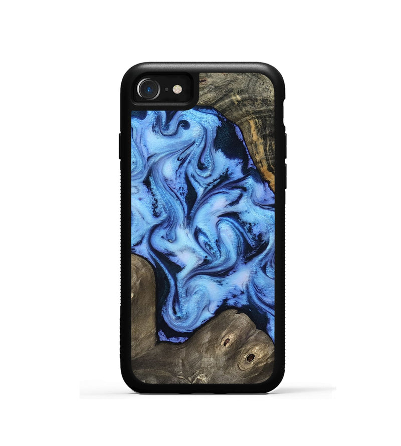 iPhone SE Wood Phone Case - Arleth (Blue, 818373)