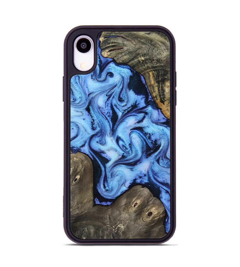 iPhone Xr Wood Phone Case - Arleth (Blue, 818373)