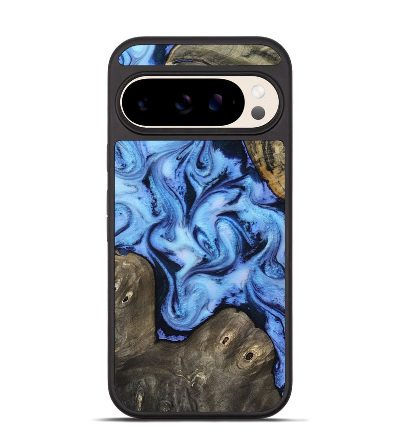 Pixel 10 Wood Phone Case - Arleth (Blue, 818373)