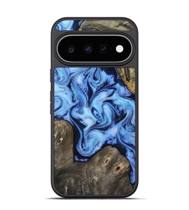 Pixel 11 Pro Wood Phone Case - Arleth (Blue, 818373)