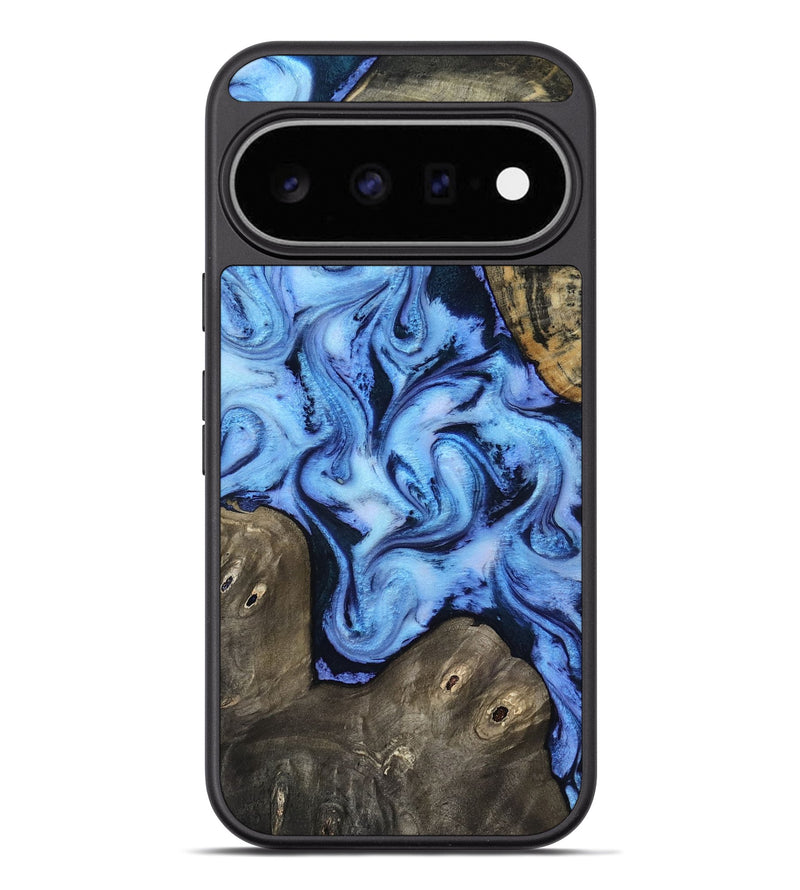 Pixel 11 Pro XL Wood Phone Case - Arleth (Blue, 818373)