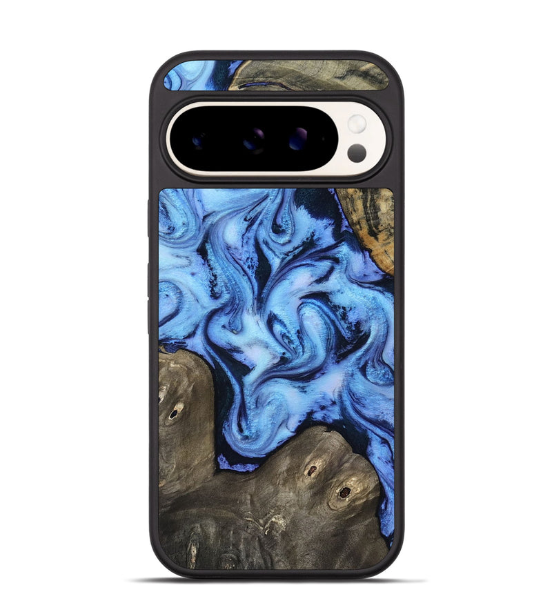 Pixel 9 Pro Wood Phone Case - Arleth (Blue, 818373)