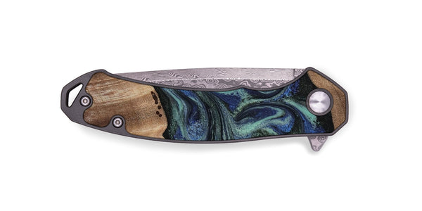 EDC Wood Pocket Knife - Zakary (Green, 818378)