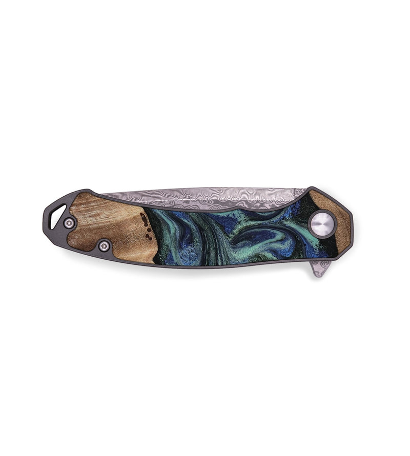 EDC Wood Pocket Knife - Zakary (Green, 818378)