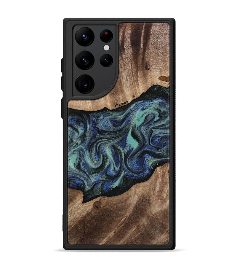 Galaxy S22 Ultra Wood Phone Case - Zakary (Green, 818378)