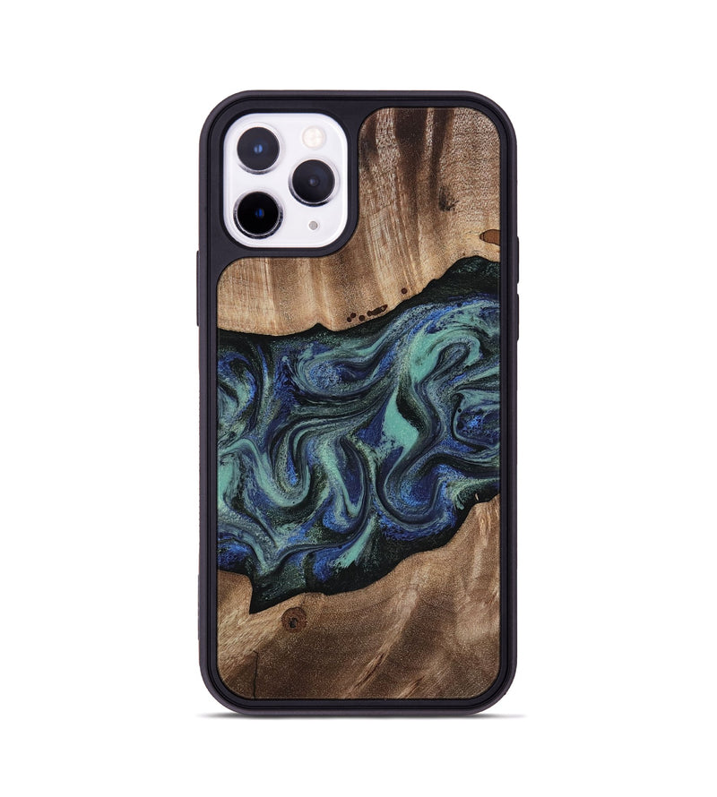 iPhone 11 Pro Wood Phone Case - Zakary (Green, 818378)