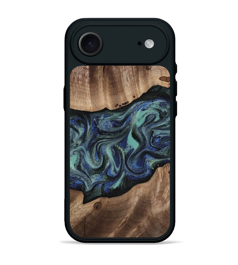 iPhone 17 Air Wood Phone Case - Zakary (Green, 818378)