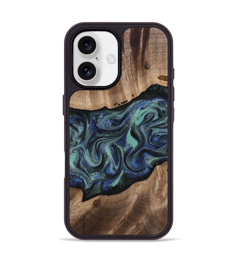 iPhone 17 Wood Phone Case - Zakary (Green, 818378)
