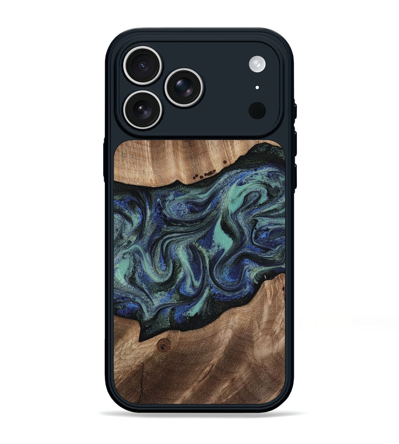 iPhone 17 Pro Max Wood Phone Case - Zakary (Green, 818378)