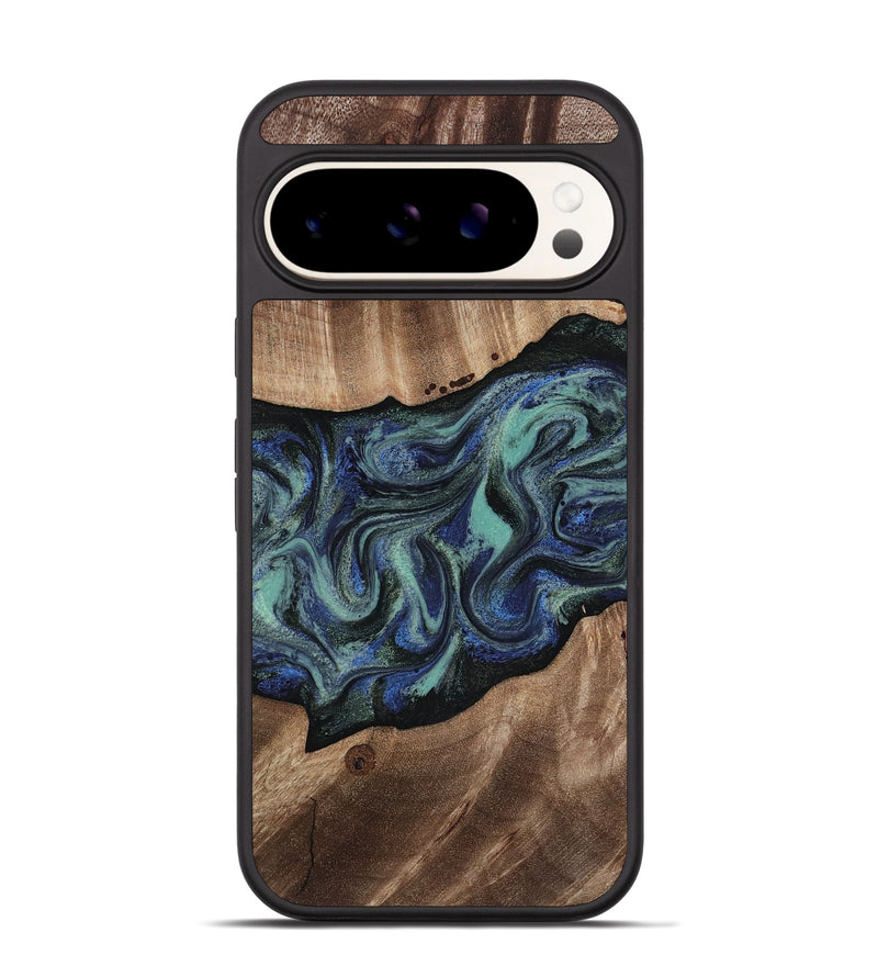 Pixel 9 Wood Phone Case - Zakary (Green, 818378)