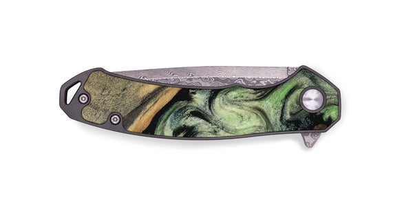 EDC Wood Pocket Knife - Kaia (Green, 818379)
