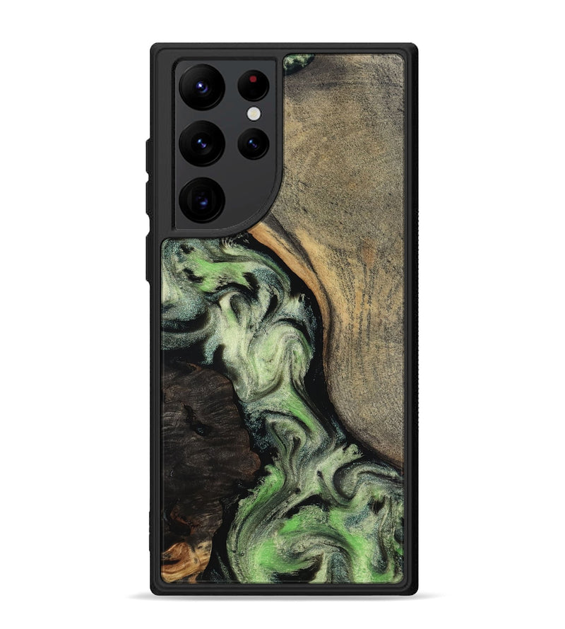 Galaxy S22 Ultra Wood Phone Case - Kaia (Green, 818379)