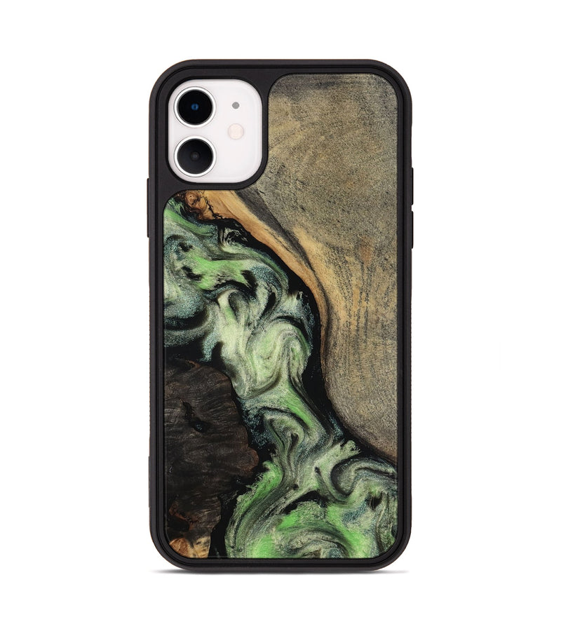 iPhone 11 Wood Phone Case - Kaia (Green, 818379)