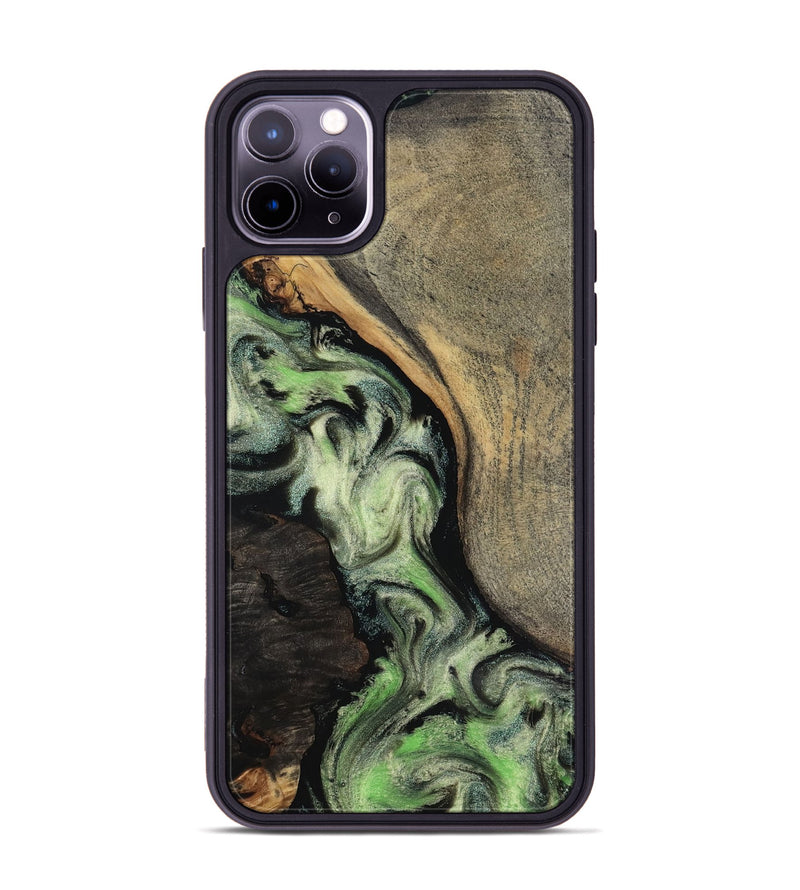 iPhone 11 Pro Max Wood Phone Case - Kaia (Green, 818379)