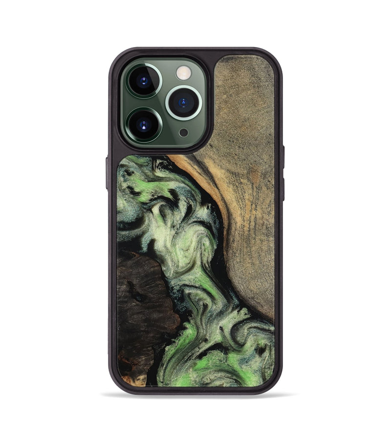 iPhone 13 Pro Wood Phone Case - Kaia (Green, 818379)