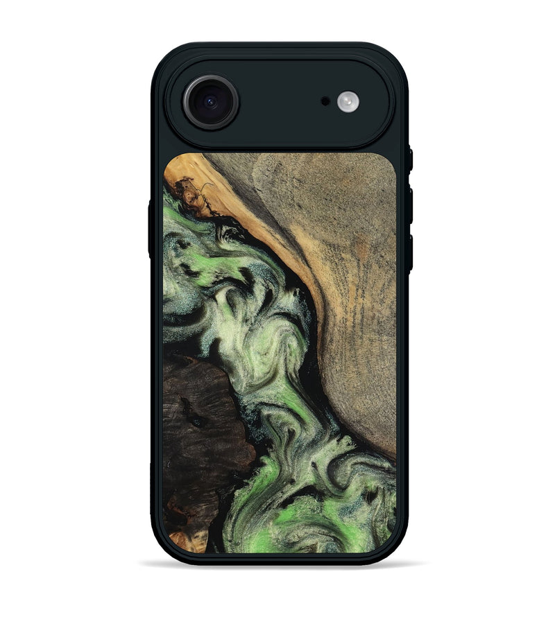 iPhone 17 Air Wood Phone Case - Kaia (Green, 818379)